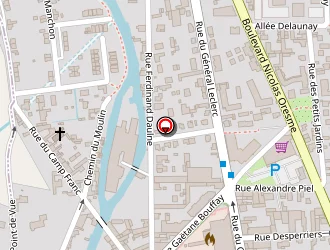 Carte de Sas Lainé à Lisieux