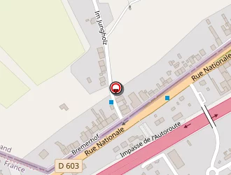 Carte de Thepault Réseaux à Cocheren