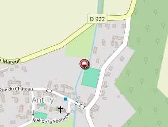 Carte de Les Crapouilles à Antilly