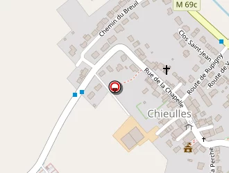 Carte de Belgador à Chieulles