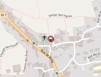 Carte de Ottmann à Saulny