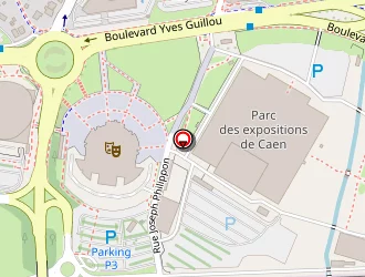 Carte de Palais Des Sports à Caen