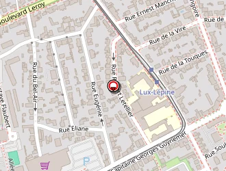 Carte de Complexe Sportif Victor Lepine à Caen