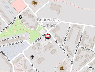 Carte de City Stade Du Mail Central à Behren-lès-forbach