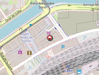 Carte de Ibis Budget à Caen