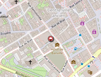 Carte de Caen Plaques à Caen