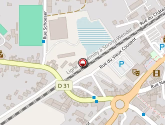 Carte de Station Esso Express à Forbach