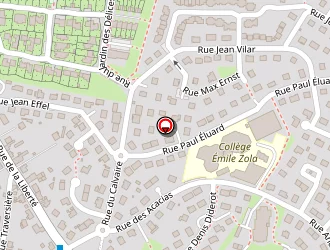 Carte de Collège Emile Zola à Giberville