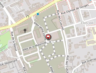 Carte de Côte De Nacre Espaces Verts à Caen