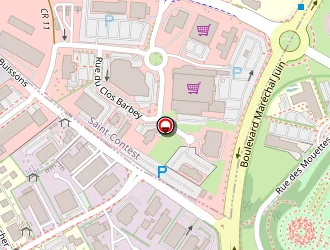 Carte de Centre De Formation D'apprentis Du Bâtiment à Caen