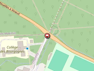 Carte de Collége Des Bourgognes à Chantilly