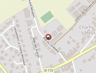 Carte de Communauté Agglomération Grand Verdun à Charny-sur-meuse