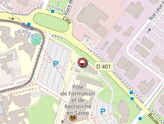 Carte de Ecole De Management De Normandie à Caen