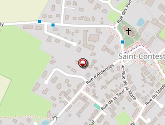 Carte de Boulodrome à Saint-contest