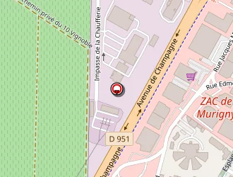 Carte de Distrireims à Reims