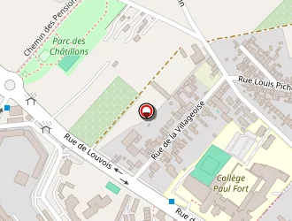 Carte de College Paul Fort à Reims