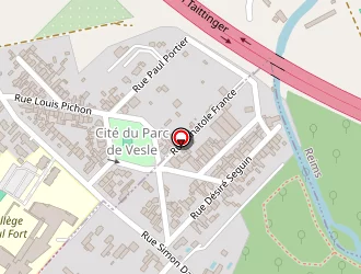 Carte de Marne Espaces Verts à Reims