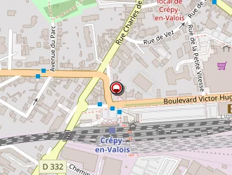 Carte de Coronet à Crépy-en-valois