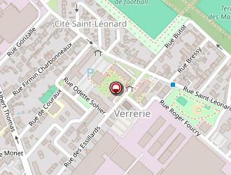 Carte de Square De La Verrerie à Reims