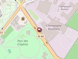 Carte de Les Crayères à Reims