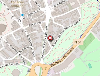 Carte de Carré Flore Floreims à Reims