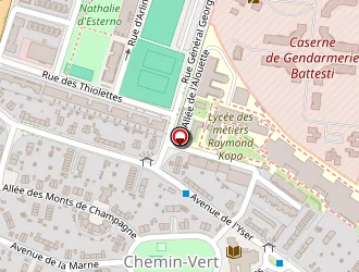 Carte de Lycee Professionnel Yser à Reims