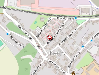 Carte de Tuypens Clément à Thiverny