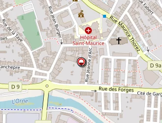 Carte de Fournil Dere à Moyeuvre-grande