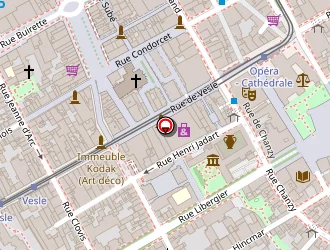 Carte de Centre Danse Center 51 à Reims