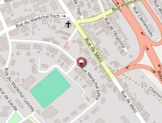 Carte de Gymnase Lyautey à Rombas