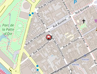 Carte de Association Roseau à Reims