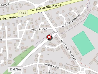 Carte de Stades De La Cité à Hagondange