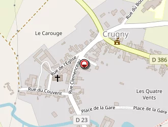 Carte de Demoulin-fleury (earl) à Crugny