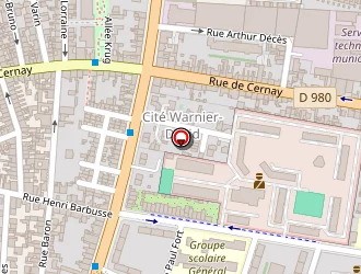 Carte de Skate Park à Reims