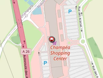 Carte de Salons Center à Thillois