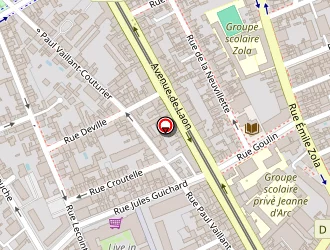 Carte de Le 119 à Reims