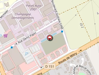 Carte de Brico Dépôt à Reims