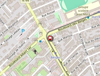 Carte de Byloc à Reims