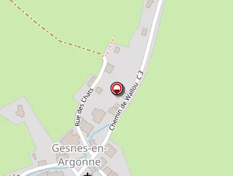 Carte de Gesnes Meca à Gesnes-en-argonne
