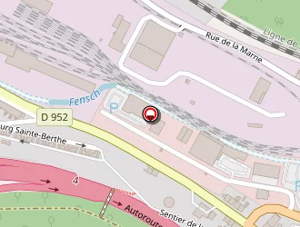 Carte de Station Esso Express à Hayange