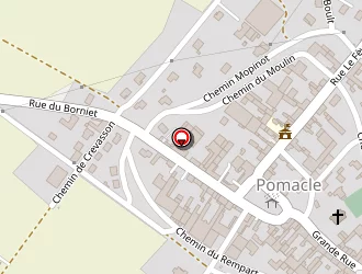 Carte de Saint Medard à Pomacle