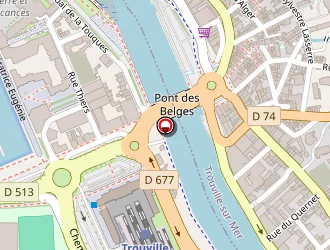 Carte de L'arrivée à Deauville