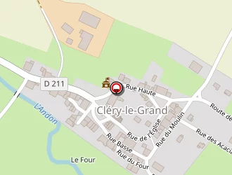 Carte de Jeux De Quilles à Cléry-le-grand