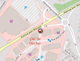 Carte de Hôtel Première Classe à Soissons