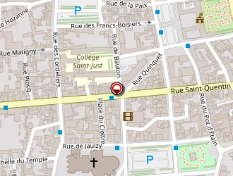 Carte de Ecoles Du Centre à Soissons