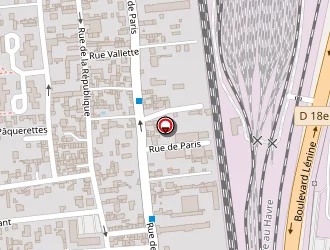 Carte de Station Esso Express à Saint-étienne-du-rouvray