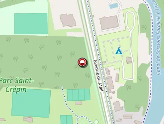 Carte de Courts De Tennis Jean Becker à Soissons