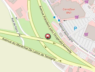 Carte de Hôtel Kyriad à Beauvais