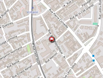 Carte de La Gitane à Sotteville-lès-rouen