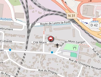 Carte de Alliance Immobilier à Rouen